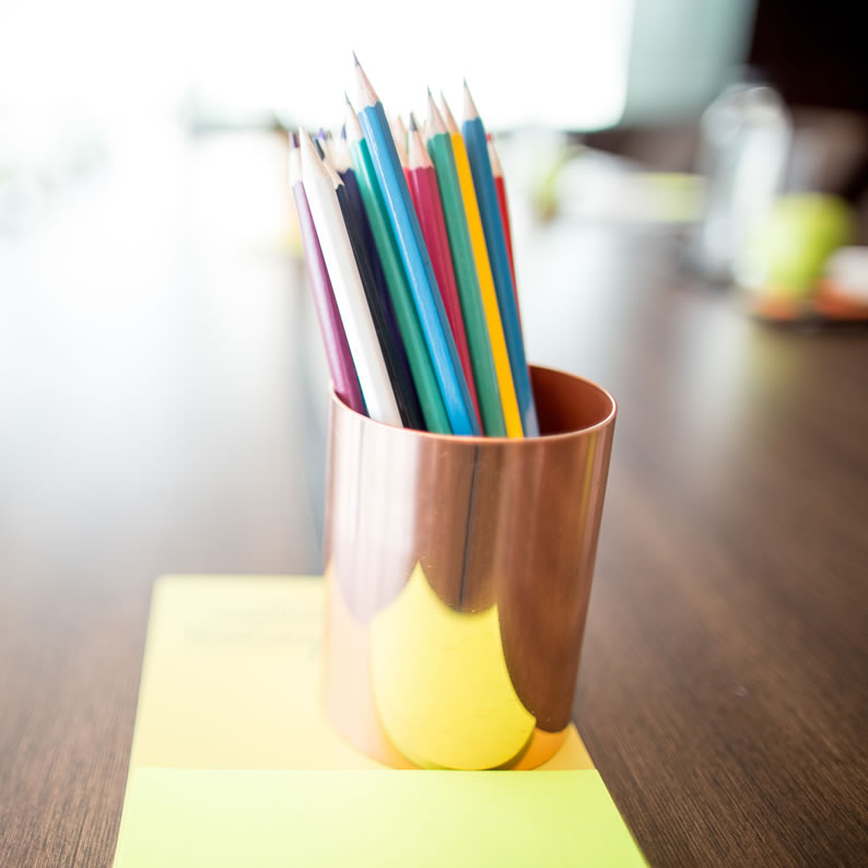 pencils in a cup