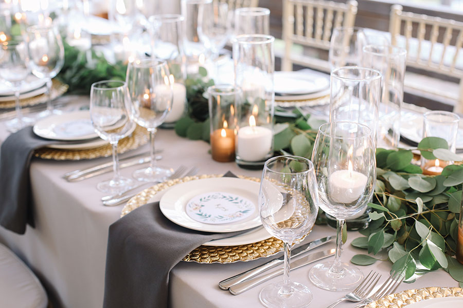 wedding reception table